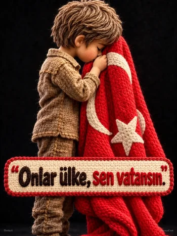 🇹🇷“Bir çocuk, bir bayrak, kocaman bir vatan sevgisi… 🇹🇷”.webp